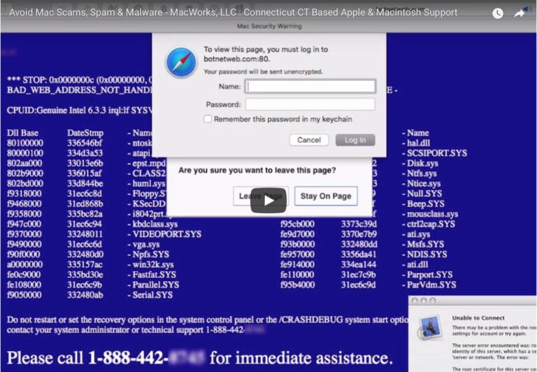 Avoid Mac Scams, Spam & Malware – MacWorks, LLC : Connecticut CT Based Apple & Macintosh Support